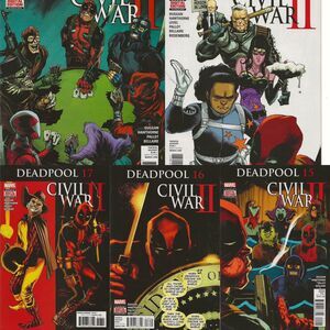 Deadpool Lot 14 15 16 17 18 Marvel 2016 4th Series Civil War II Comics